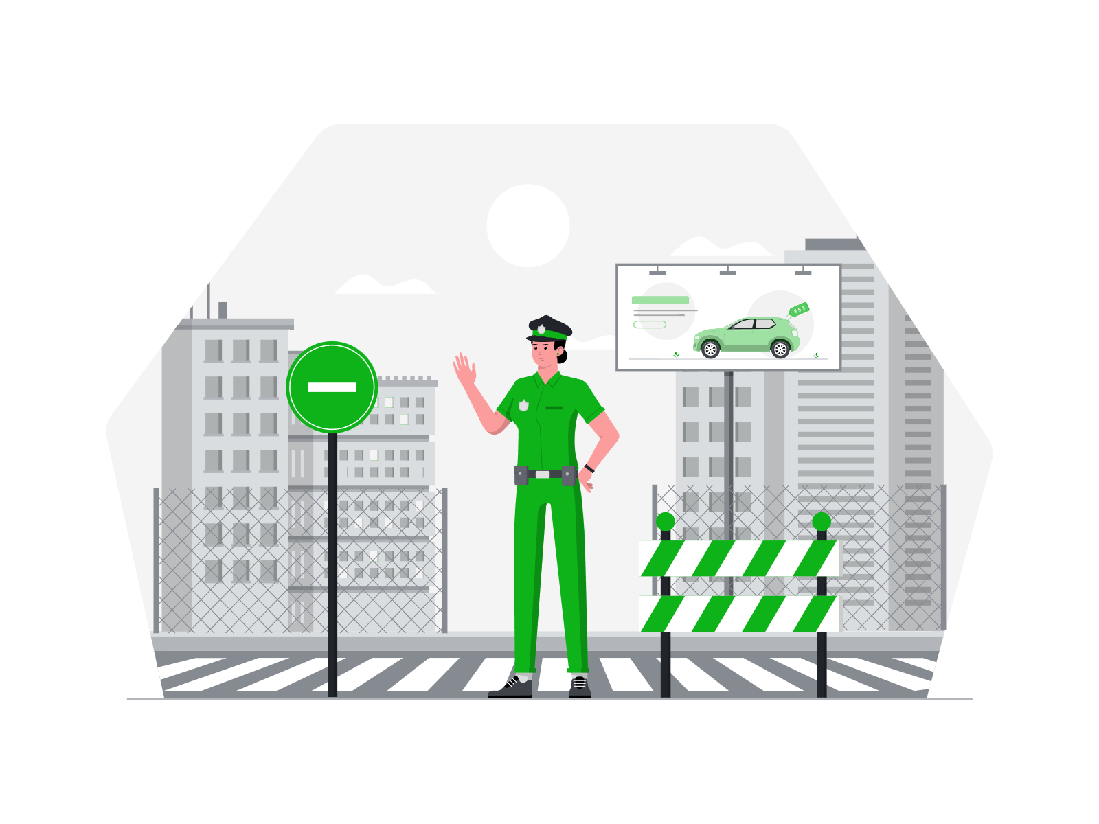 Зеленая тачка