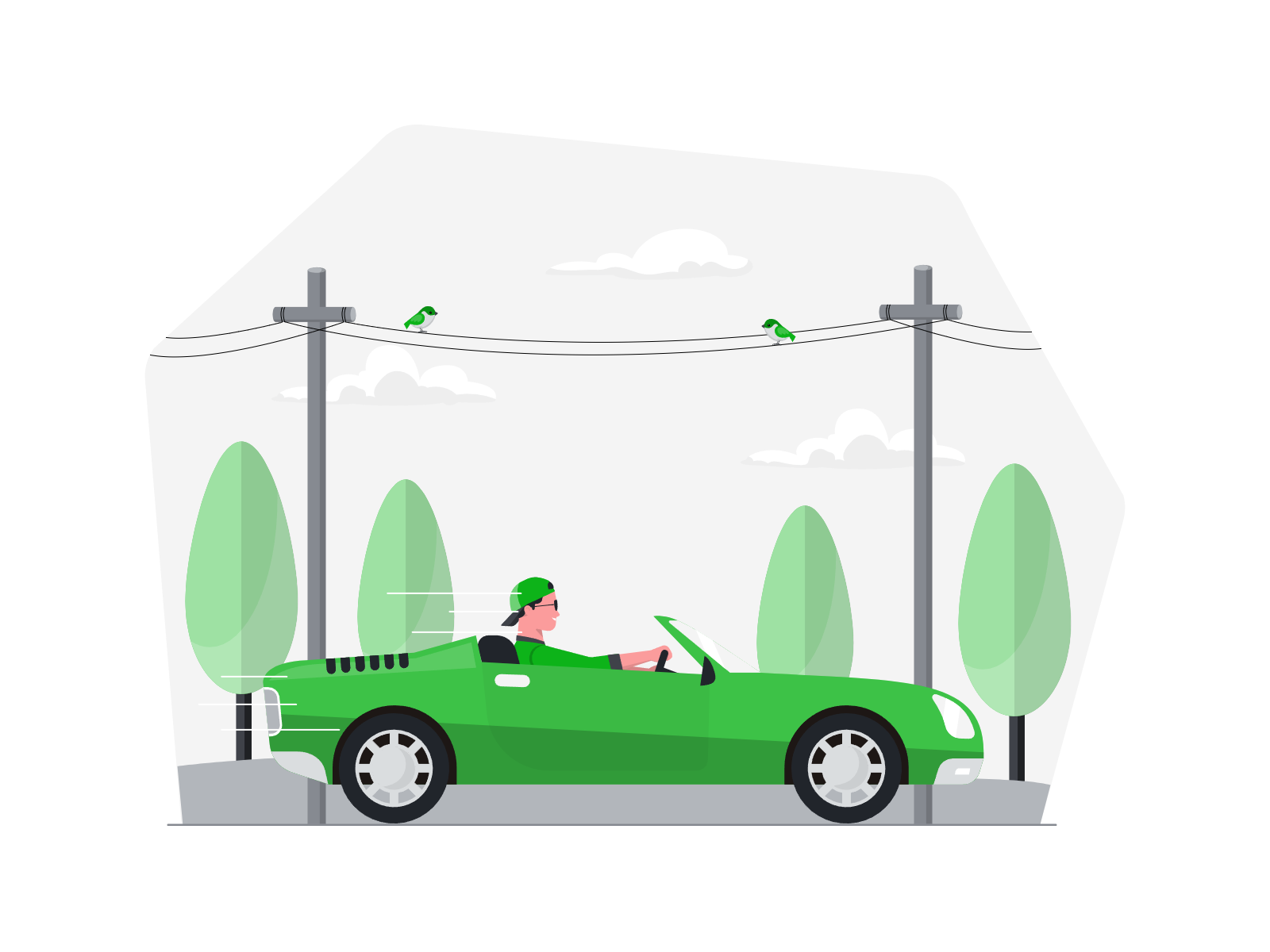 Зеленая тачка